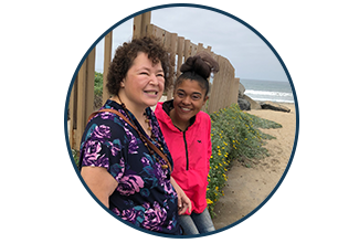 Community membership photo at the beach